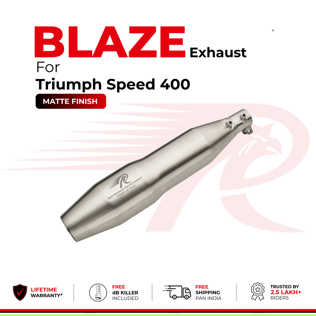 Blaze Exhaust for Triumph Speed 400 - Matte Finish