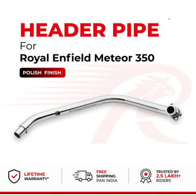 Header Pipe / Bend Pipe for Royal Enfield Meteor 350 - Polish