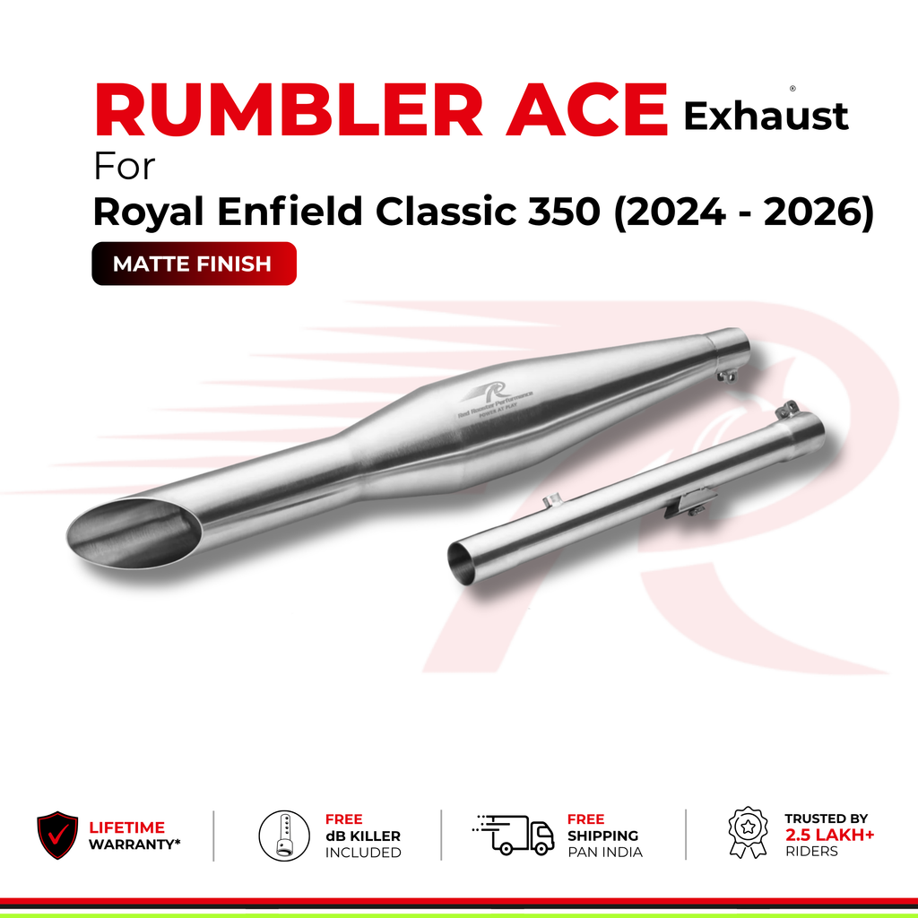 RRP Rumbler Ace (Matte) Exhaust for Royal Enfield Classic 350 (2024–2026)