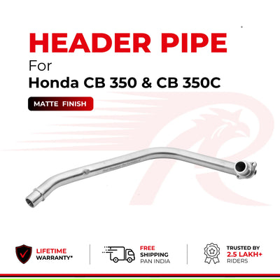 Header Pipe / Bend Pipe for Honda CB 350 & CB 350 C - Matte Finish