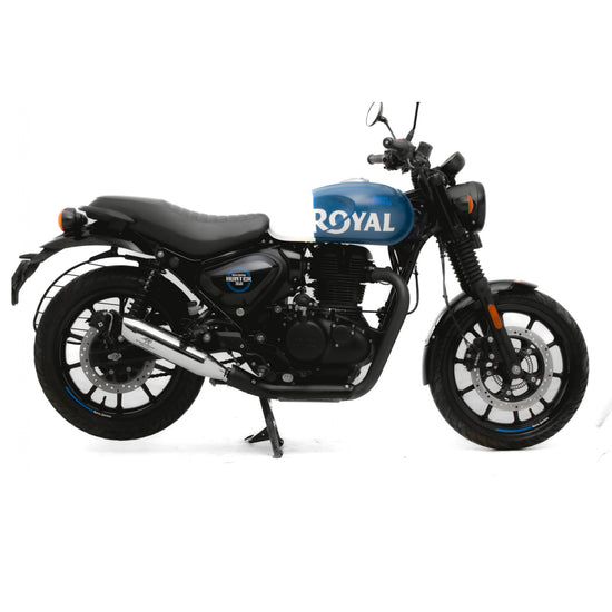 Rumbler Max Exhaust for Royal Enfield Hunter 350 - Polish Finish