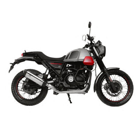 Vertex Exhaust for Royal Enfield Scram 411 - Polish Finish
