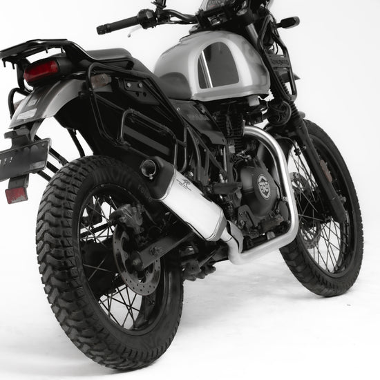 Vertex Exhaust for Royal Enfield Himalayan 411 - Polish Finish