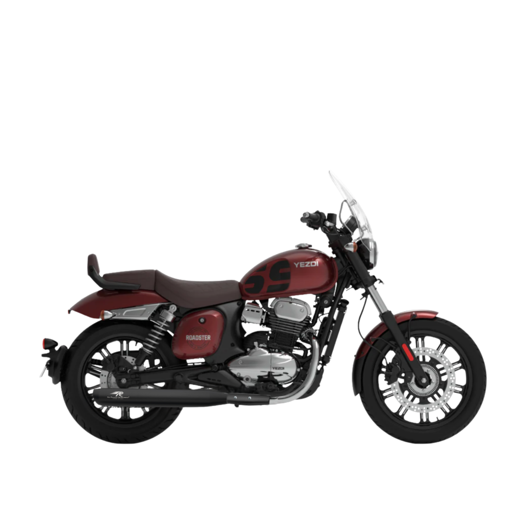Celesta Max Exhaust for Yezdi Roadster Bs6 2.0 - Black Finish