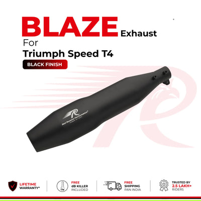 Blaze Exhaust for Triumph Speed 400 - Black Finish